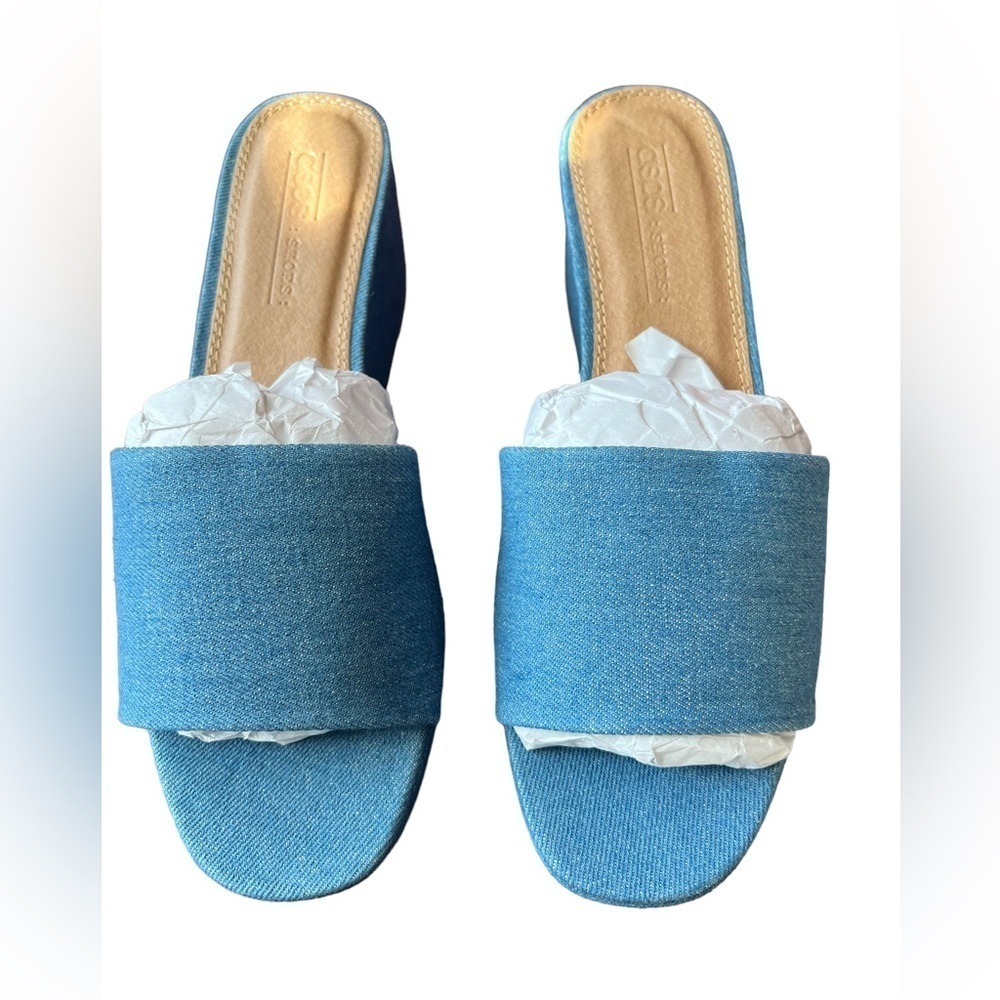NWT Asos Design Tazlin Demi Wedge Size 9 - Picture 2 of 5